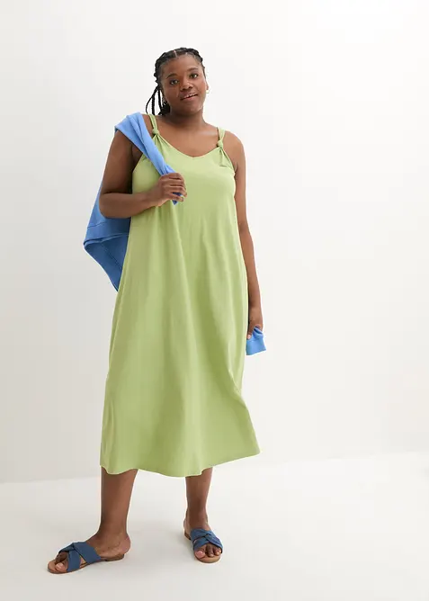 Maxi jersey jurk van biologisch katoe, bonprix