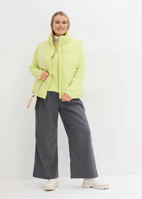 Oversized trui met kabelpatroon, bonprix