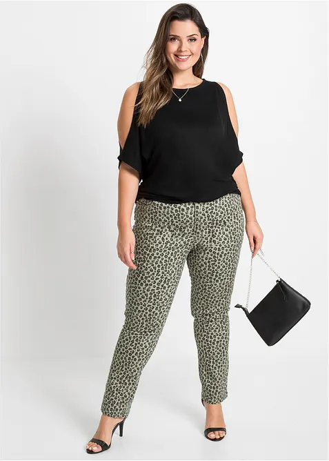 Cold shoulder shirt van viscose, bonprix