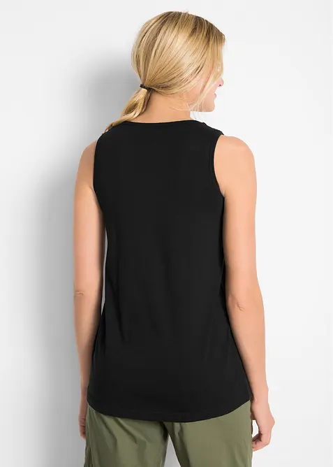 Katoenen longtop met kant, bonprix