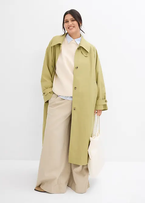 Trenchcoat met kleppen, bonprix