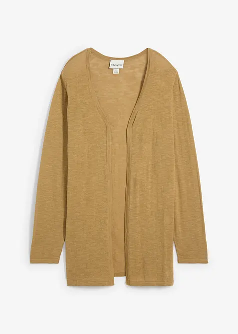 Gebreid vest van slub garen, bonprix