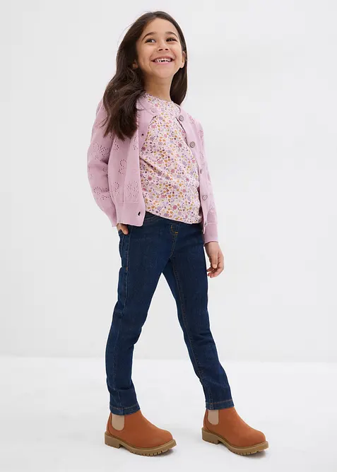 Jegging mid waist met tailleband, bonprix