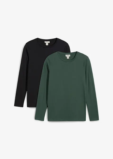 Zwangerschaps- en voedingstop van biologisch katoen (set van 2), bonprix