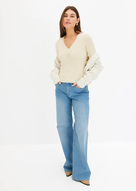 Fijn gebreide trui, bonprix