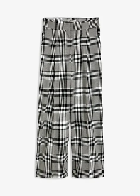 Geruite Marlene Dietrich broek, bonprix