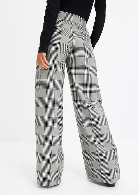 Geruite Marlene Dietrich broek, bonprix