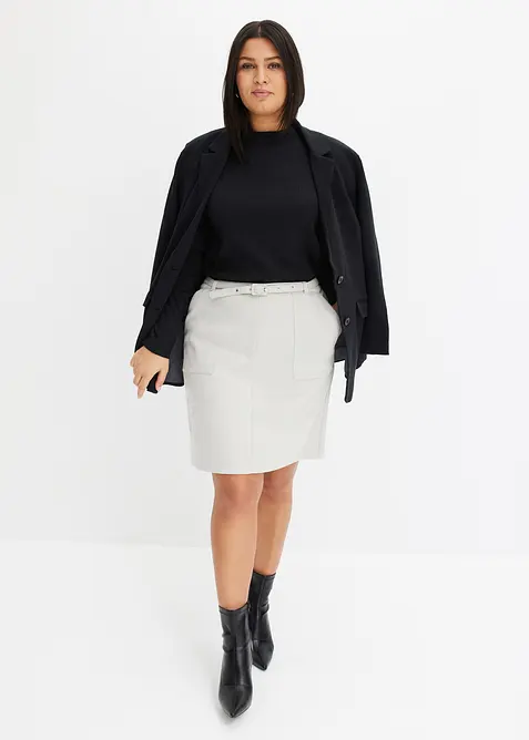 Imitatieleren rok, bonprix