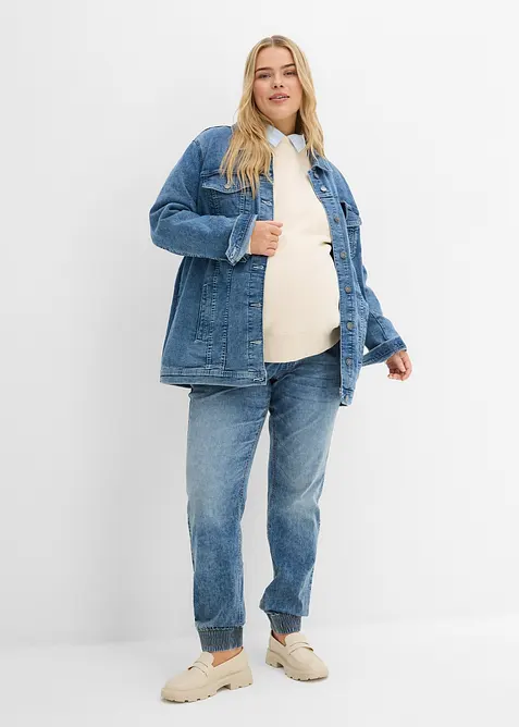 Zwangerschaps jeans jogger van biologisch katoen, bonprix