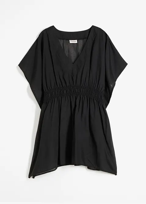 Transparante strandtuniek met V-hals, bonprix