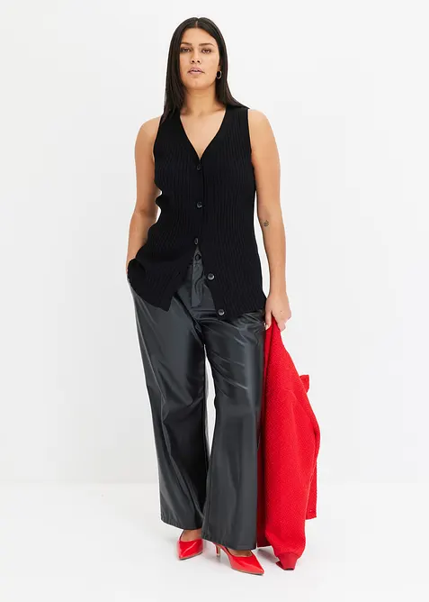 Imitatieleren broek, bonprix