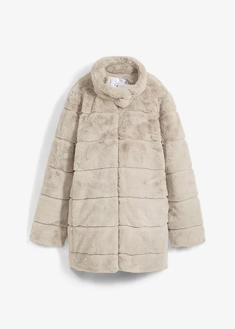 Behaaglijke imitatie bontjas voor tijdens de zwangerschap, bonprix