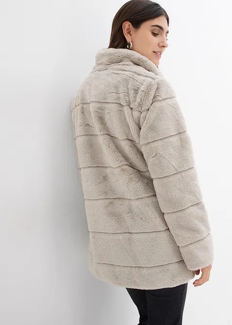 Behaaglijke imitatie bontjas voor tijdens de zwangerschap, bonprix