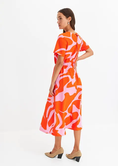 Gedessineerde midi jurk, bonprix