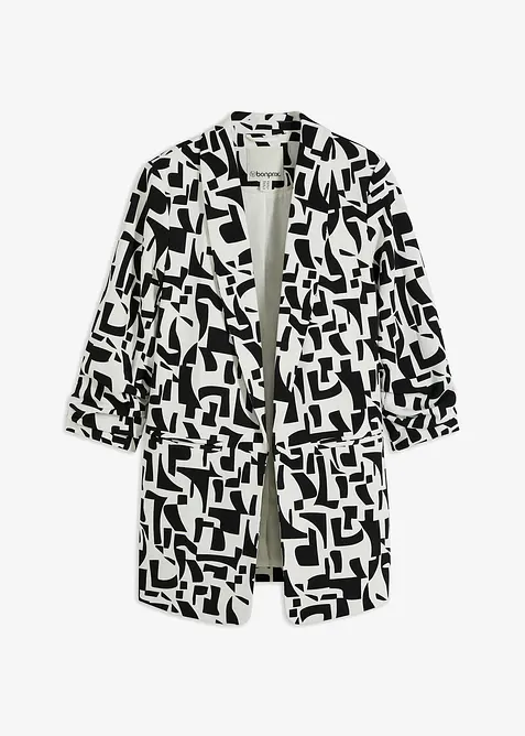 Lange blazer met print, bonprix