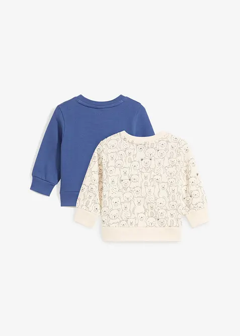 Baby sweater van biologisch katoen (set van 2), bonprix