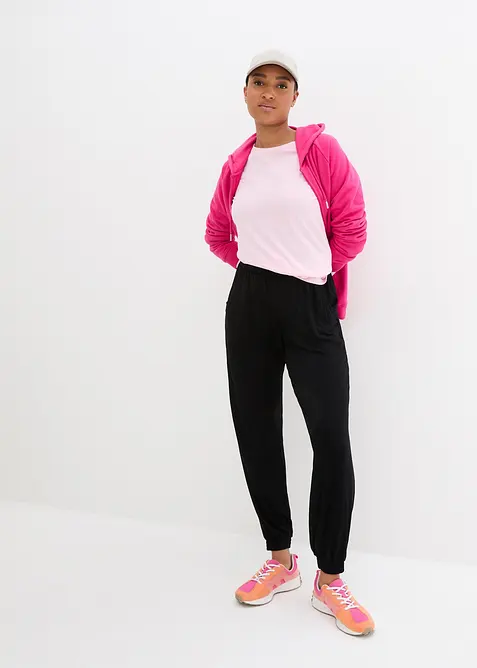 Jersey broek van viscose, bonprix