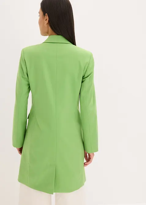 Lange blazer met V-hals, lange mouw, bonprix