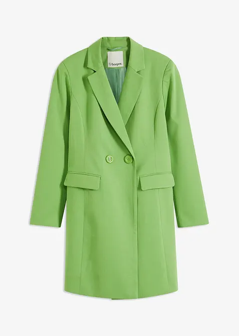 Lange blazer met V-hals, lange mouw, bonprix