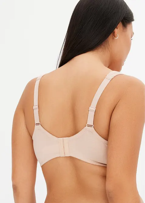 Voorgevormde bh met beugel van biologisch katoen (set van 2), bonprix