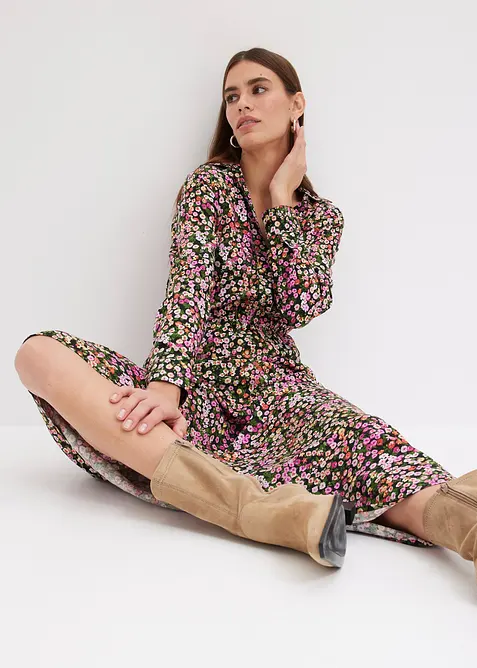 Maxi jurk gedessineerd, bonprix