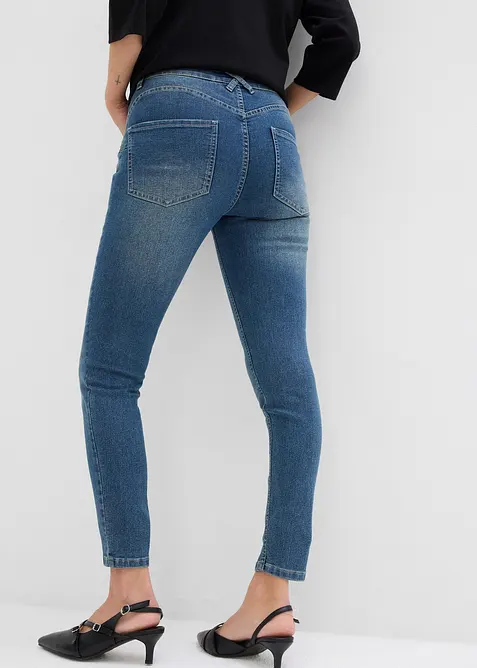 Skinny stretch jeans, mid waist, bonprix