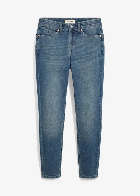 Skinny stretch jeans, mid waist, bonprix