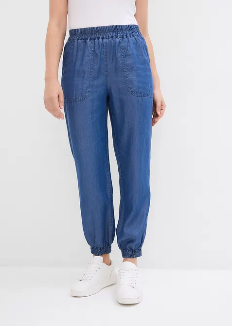 Instapbroek van soepelvallende lyocell, bonprix