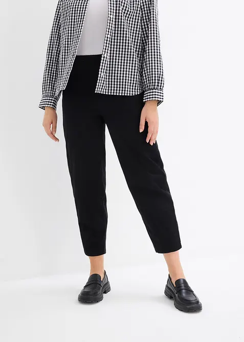 Slip-on broek van katoenmix, bonprix