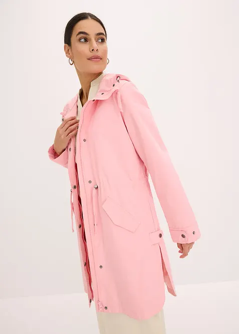 Lange parka met capuchon, bonprix