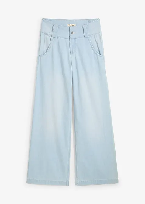 Wide leg jeans, high waist, super soft, bonprix