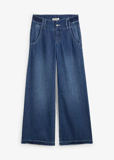 Wide leg jeans, high waist, super soft, bonprix