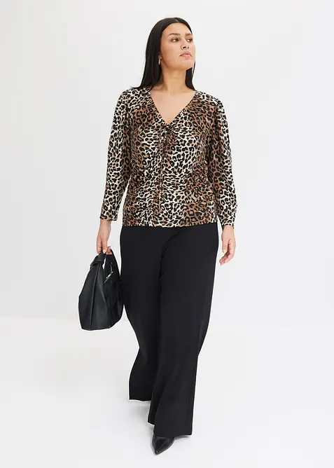 Longsleeve met gerimpelde details, bonprix