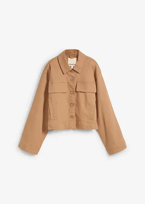 Korte twill jas, bonprix