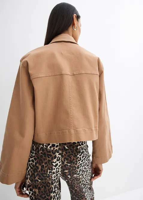 Korte twill jas, bonprix