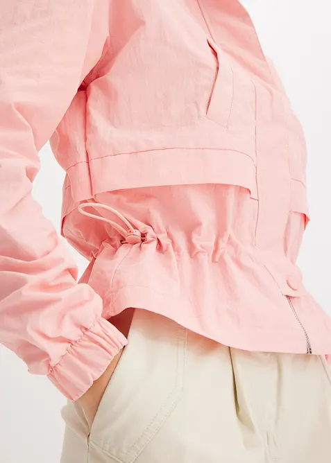 Korte jas met koordje in de taille, bonprix