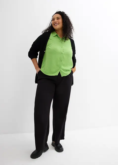 Boxy blouse van lichte crêpe, bonprix