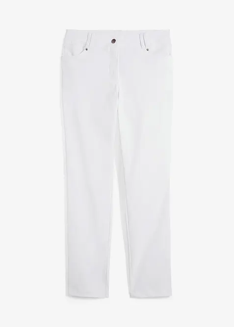 Bengaline stretch broek met comfortband, straight, bonprix