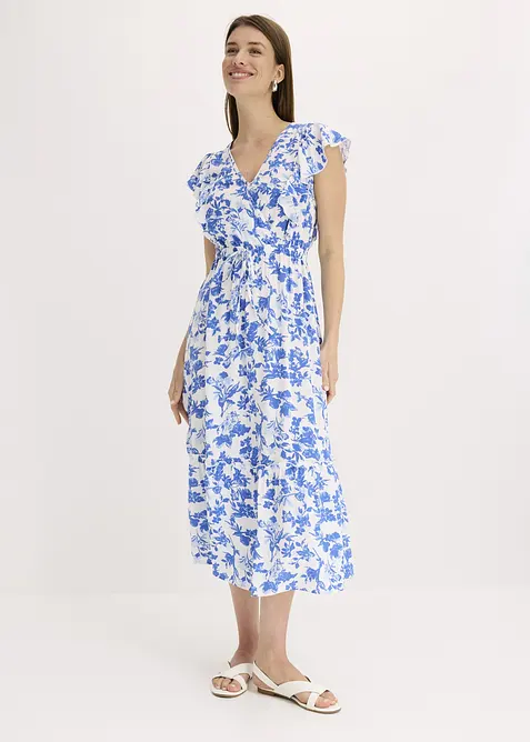 Midi jurk van soepele viscose, bonprix