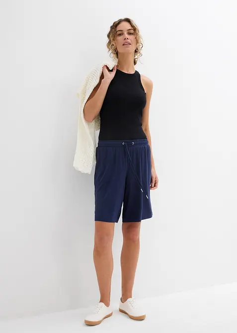 Jersey bermuda van soepele viscose, bonprix