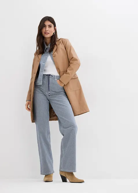 Straight jeans, high waist, gestreept, bonprix