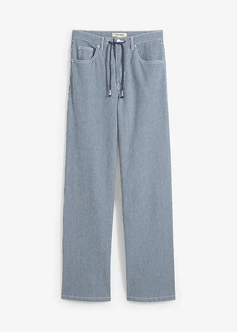 Straight jeans, high waist, gestreept, bonprix