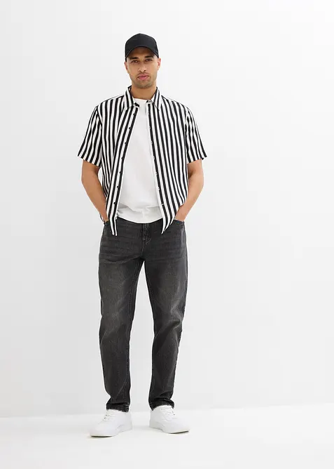 Overhemd met korte mouwen van zachte viscose, bonprix