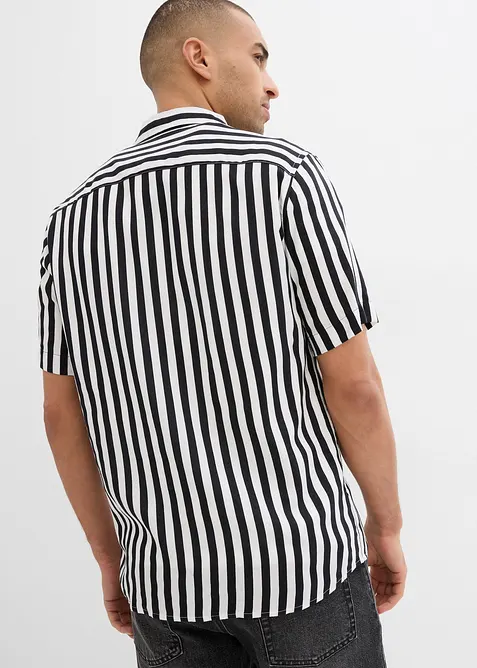 Overhemd met korte mouwen van zachte viscose, bonprix