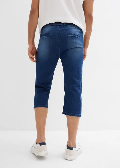3/4 instap stretch jeans, straight,regular fit ( set van 2), bonprix