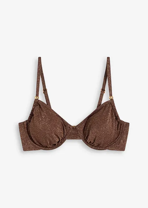 Glanzende beugel bikinitop, bonprix