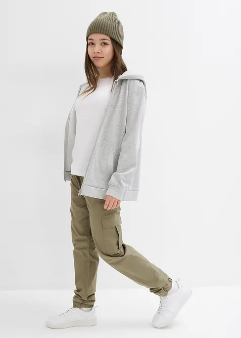 Cargo broek met opgezette zakken, bonprix