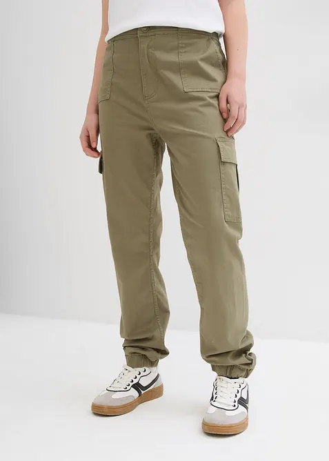 Cargo broek met opgezette zakken, bonprix