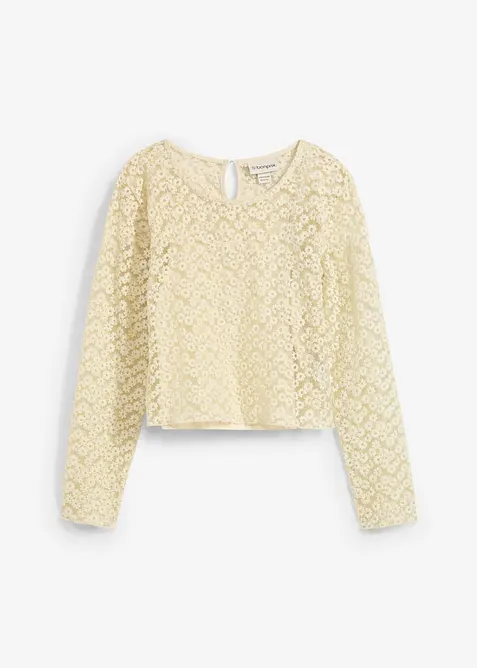 Kanten blouse met top (2-dlg. set), bonprix