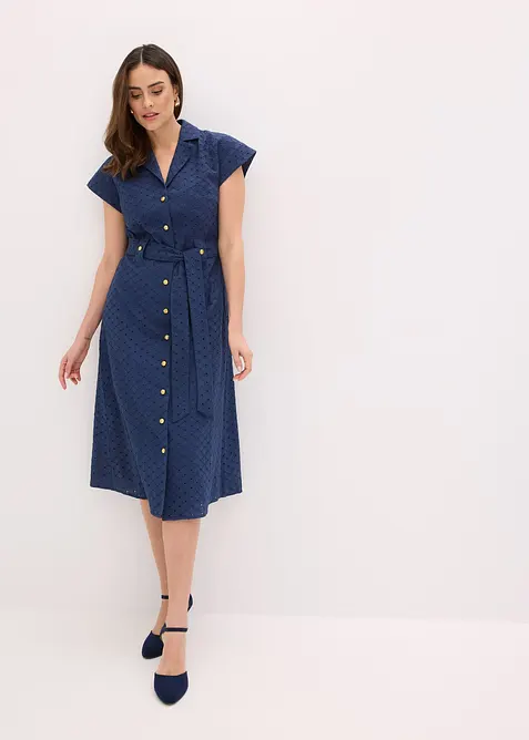 Overhemdjurk met broderie anglaise, bonprix